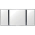 Car Vanity Mirror Universal Sun Visor Mirror Tri-Fold Design Folding Vanity Mirror Cosmetic Makeup Mirror Auto Supplies