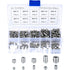 200 pcs Stainless Steel Grub Screws, M3 M4 M5 M6 M8 Machine Screws, Assortment Kit Fasteners Grub Screws