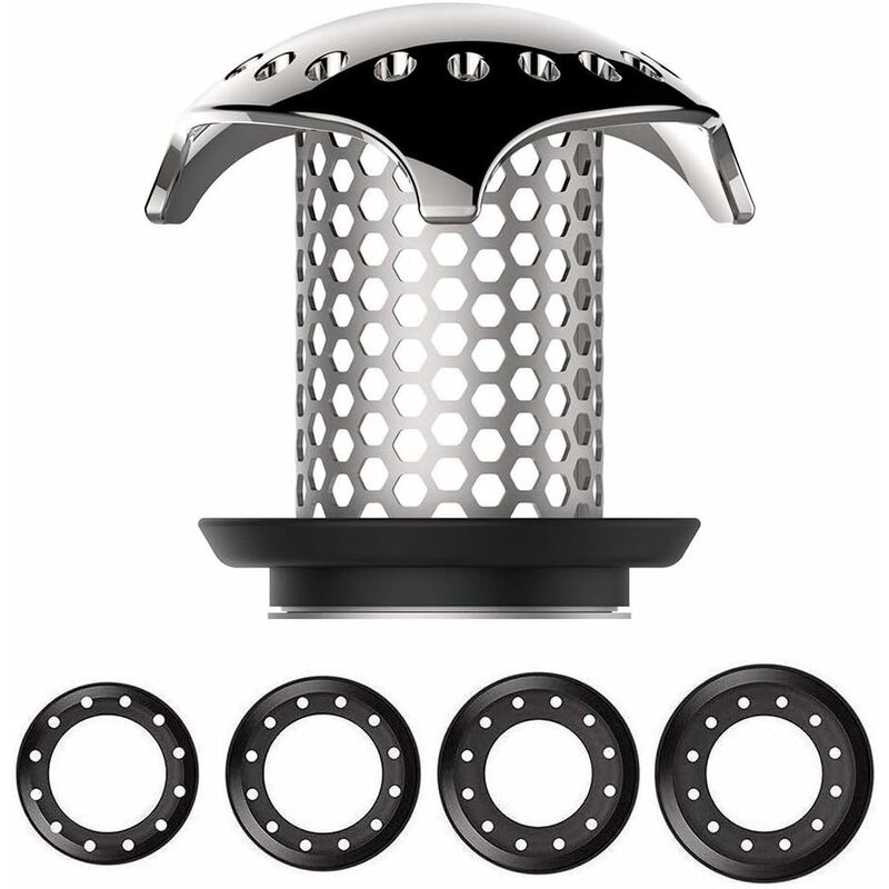 Bathtub Hair Catcher Stainless Steel Drain Hair Catcher Filter For Bathtub Fits Drain Sizes From 3.5Cm To 4.5Cm
