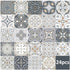24 pcs Wall Tile Stickers - Self Adhesive Tile Stickers For Kitchen Living ROom Bathroom Home Decor (10Cm)