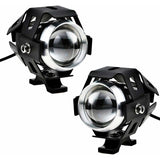 2 pcs 125W Motorcycle Headlight Extra LED Fog Light Motorbike Spotlight 1200Lm U5 Waterproof Motorcycle Scooter 4