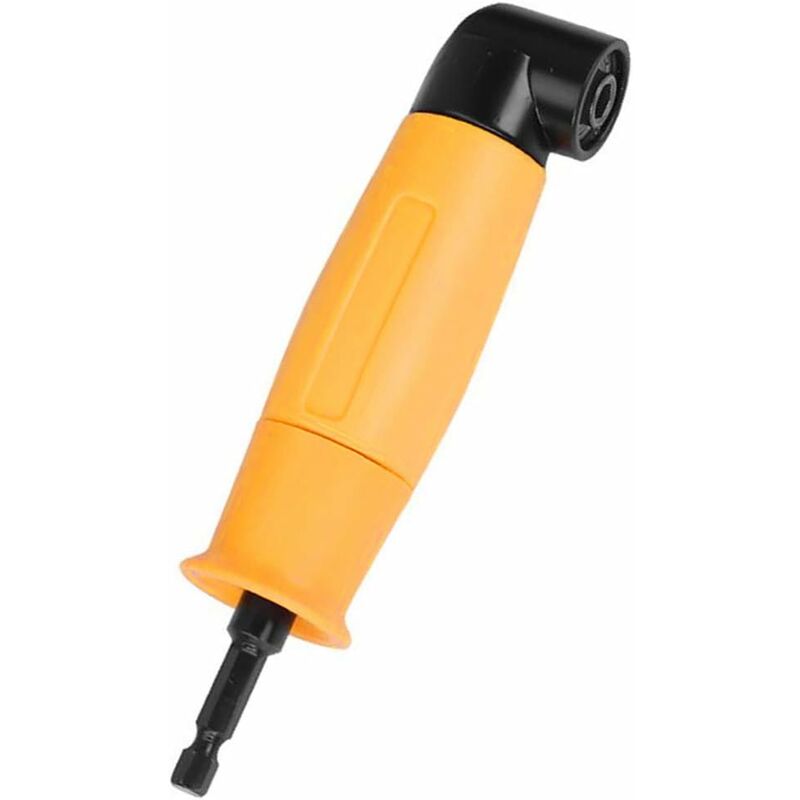 90 Degree Right Angle Drill Adapter Yellow Angle Driver 6.35Mm Hex Shank Driver And Screwdriver Drill Attachment With