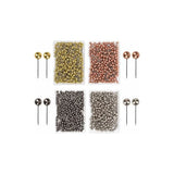 1000 Pieces Push Pins Map Thumbtacks Push Pins For Cork Board, Fabric Marking, 1/8 Inch ROund Metal Head