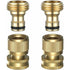 Garden Hose Quick Connect - Quick Connect Garden Hose Connectors, Solid Brass Water Hose Quick Connect, 3/4" Ght, 2 Sets