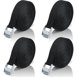 10M Tie Down Strap, 4 pcs Ratchet Strap With Zinc Alloy Buckle For Motorcycle/Car/Bike Carrier/Luggage/Moving Securing