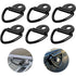 Lashing Ring 6 Pieces D-Ring Anchor 85 X 63 Mm, Black Heavy Duty Lashing Rings Load 300Kg For Trailer Heavy Equipment