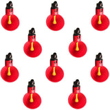 10 pcs Poultry Drinking Water Cups Automatic Plastic Chicken Cage Water Bowls Quail Piegon Waterers For Livestock
