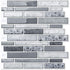 10 Pieces, Adhesive Wall Tiles, Vinyl Kitchen Backsplash, Marble Wall Stickers, 30X30Cm, Grey