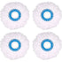4 pcs Microfiber Mop Heads, ROund Replacement Mop Heads 360 ROtation Mop Heads For Floor Cleaning (Diameter 16Cm)