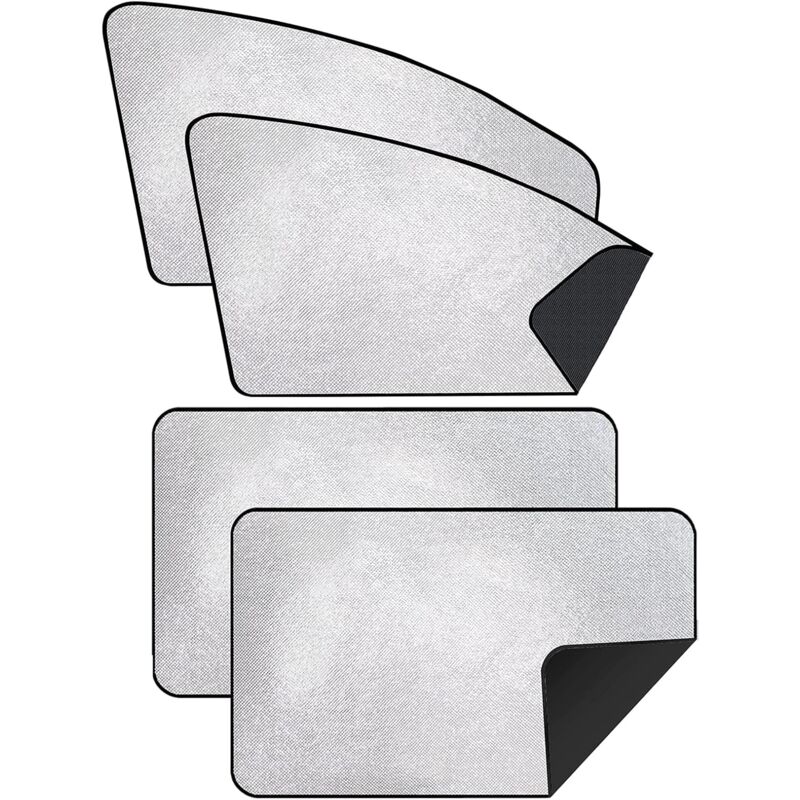 Car Sun Shade - Car Curtain For Baby/Kids/Pets/Adults Car, With Uv Protection, Privacy Protection, Silver