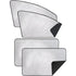 Car Sun Shade - Car Curtain For Baby/Kids/Pets/Adults Car, With Uv Protection, Privacy Protection, Silver