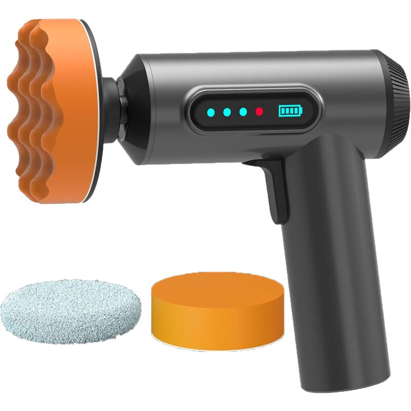 Portable Waxing Polisher With Polishing Pad, Polisher With 2000Mah Lithium Battery Brushless Polisher