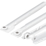 14 Inch Drawer Slides - 2 Pack (1 Pair) White Full Extension Drawer Slide Rails - Easy Assembly Drawer Slide Kit