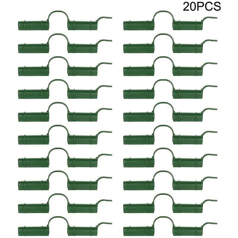 20 pcs Greenhouse Clips Greenhouse Tube Clips Fixed Tool Garden Tarpaulin Sun Protection Clips 1.1Cm