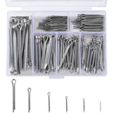 230 pcs Stainless Steel Cotter Pins M1 M2.5 M3 M4 M5 Retaining Pin Assortment Kit With Storage Box