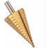 Step Cone Drill Bit - 4-42Mm - 14 Sizes - High Speed Steel ROund Shank Hole Cutter Tool