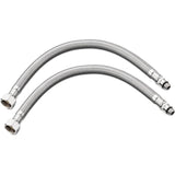 Flexible Kitchen Hose 60Cm Pack Of 2 Standard G3/8 X M10 X 60Cm Connection Tubes For Kitchen Bathroom Sink Faucet