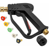 4000 Psi High Pressure Washer Gun With 5 Water Nozzle Tips, Car Cleaning Gun