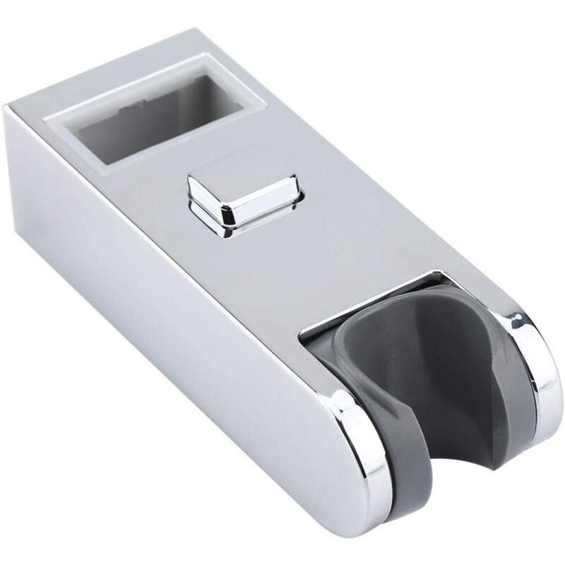 Shower Head Holder Slider Bar Pole Bracket, Chrome Height Adjustable Shower Head Rail Bracket Slider Bar Holder 30X15