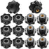 14 pcs M8 Knurled Thread Clamping Knob, Star Knobs Handle Internal Thread For Mechanical Devices, Instruments