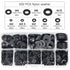 500 pcs Black Plastic Washers Lock Washers Fasteners, Self-Locking Washer Assortment Mechanical Washer M2.5 M3 M4 M5 M6