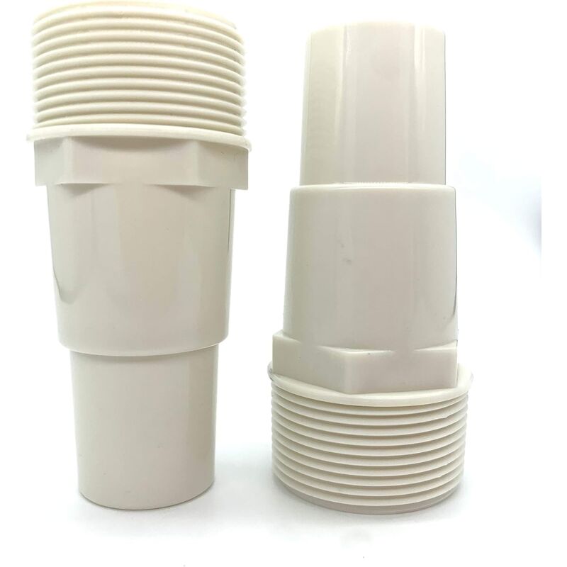 Pool Filter Pump Hose Adapter 1/4"-1/2" Thread 1.5" Pvc Fitting Connector 417-6060 (2 Pack)