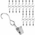 25 pcs Metal Curtain Hooks Hanging Clips For Curtain Party String Lights Outdoor Activity Wire Home Decoration