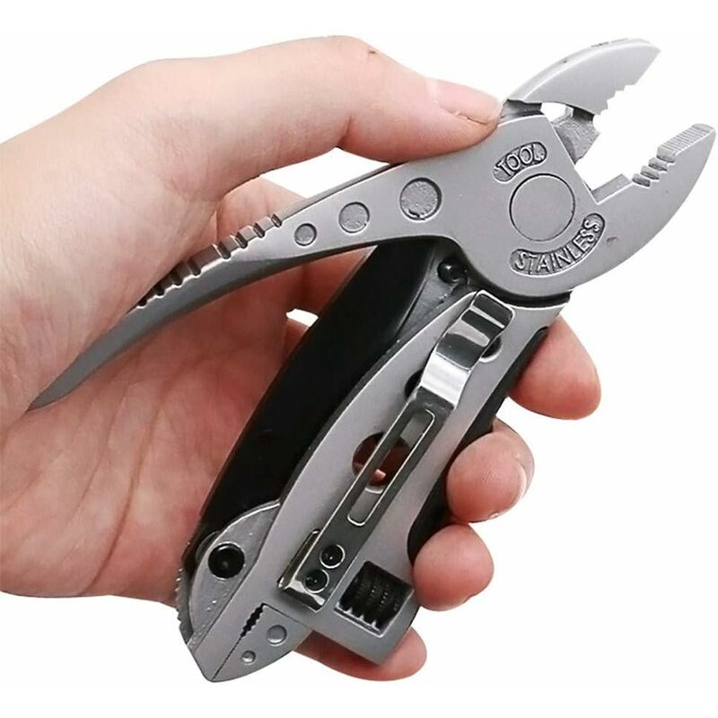 Multifunctional Adjustable Screwdriver Wrench Pliers Pocket Multitool Outdoor Camping