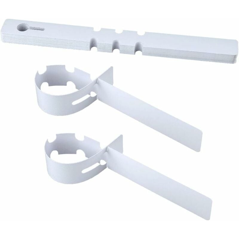 100 pcs 2 X 21Cm Plastic Plant Tree Labels Tags For Plant Wrapping (White)