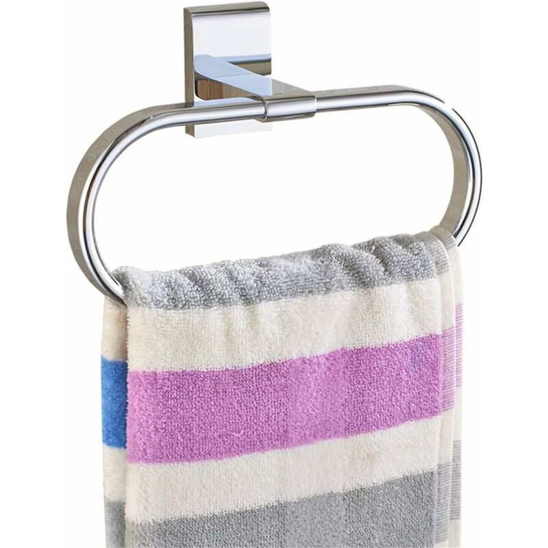 Oval Towel Ring Solid Brass Polished Chrome Elegant Wall Mount-Sunny