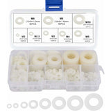 Nylon Washer Plastic Spacer M2.5 M3 M4 M5 M6 M8 M10 Flat Washer ROund 520 pcs