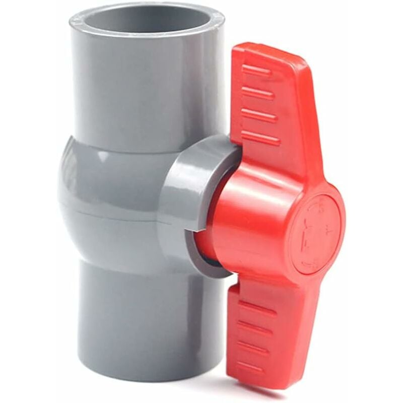 Pvc Ball Valve, U-Pvc Plastic Valve, Flow Control And Cut-Off Straight Joint (Φ20Mm)