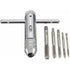 T Bar Handle Ratchet Tap Holder, Adjustable Tap Wrench With 5 pcs M3-M8 3Mm-8Mm Metric T-Shaped Plug Machine Screw