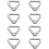 Lifting Eye Nut 8 pcs M8 Ring Nut Screw Nut Silver 304 Stainless Steel Triangle Ring Nut Lifting Ring Eye Nut Fastener