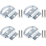 4 pcs Tie Down Rings, D-Ring Trailer Tarpaulin Tie Downs With Screws For Boats, Trucks, Vans And Homes