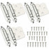 6 pcs Door Hinge Self Closing Hinge Cold ROlled Steel Material Spring Hinge With DAmper For Door Closet Shoe Cabinet
