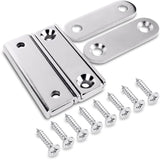 2 pcs Rectangular Neodymium Magnets With Hole 40X13.8X5Mm, 15Kg Force + 2 Steel Washers + 8 Screws Included