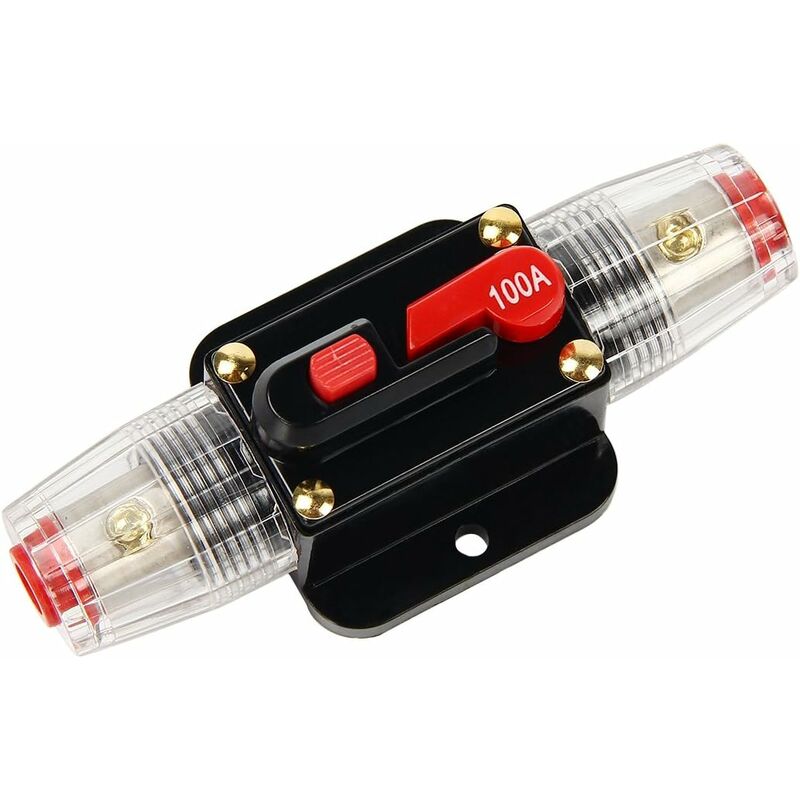 Car Circuit Breaker 12V - 24V Dc Car Protection With Manual Reset Switch Fuse 100A