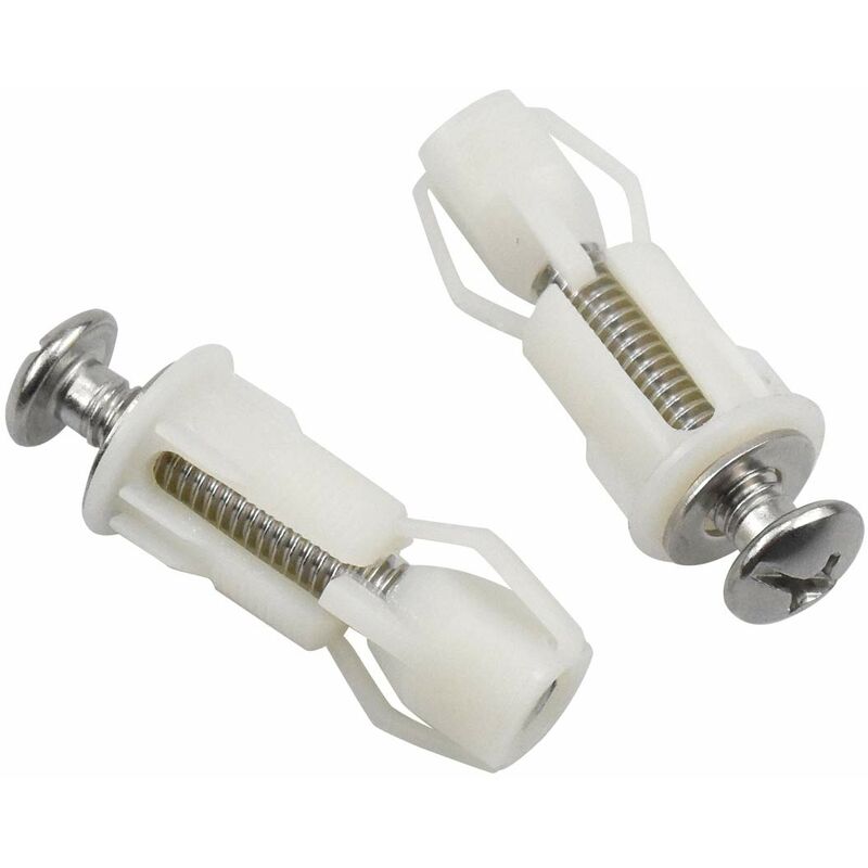 2 pcs Toilet Lid Expansion Screw Toilet Seat Fixing Screw Toilet Seat Fixing Set Toilet Lid Replacement Parts