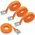 Lashing Straps, 6 M Length, 25 Mm Width, 150 Kg Lashing Capacity, Complies With Din En 12195-2 - Orange