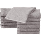 12 pcs Set Small Cotton Napkins, Grey