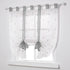 Window Embroidery ROman Blinds Sheer Curtains Decoration For Bedroom Balcony Kitchen, Grey, 80Cmx140Cm