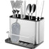 Cutlery Drainer, Fork Spoon Organizer Rack With 4 Compartments With Drainer, For Knife And Fork, Spoon, Sink Drying