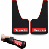 Car Mud Flaps Soft Material Universal Fit Black Rubber Splash Guards Mudguards No Collision Universal 17" X 9" X 0.2"