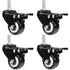 4 Swivel Casters 50Mm Furniture Transport Casters, 40Kg Load Capacity Each, M10 Screws