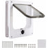 Cat Flap For Indoor Cats, White Magnetic Cat Door, 27 X 23.5 X 5.5 Cm, 4 Way Cat Flap, White