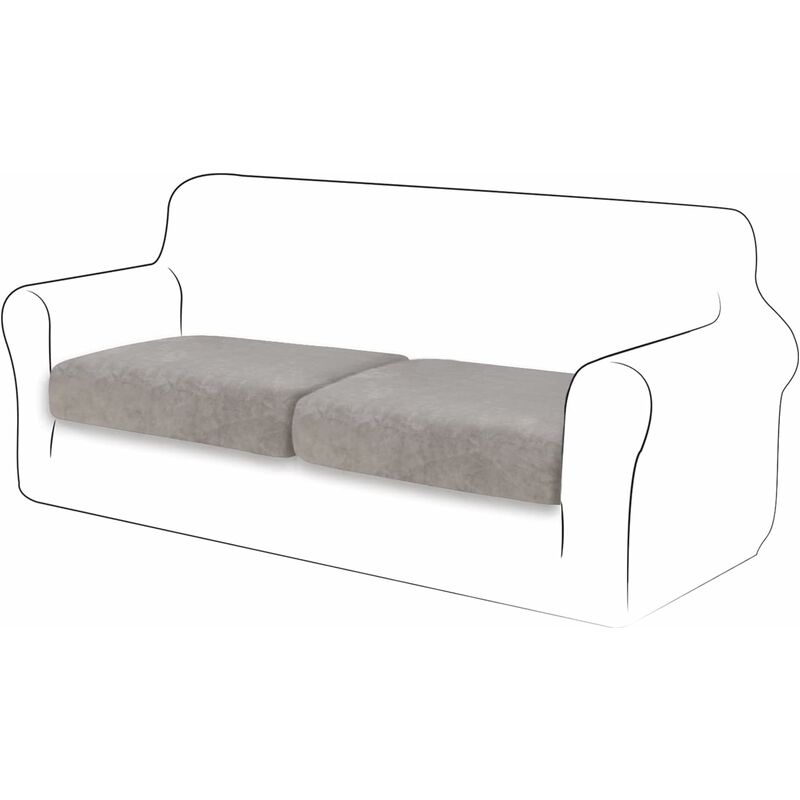Velvet Cushion Cover Sofa Cushion Furniture Protector Cover Sofa Seat Cover For Couch 2-Slice Velvet Cushion Cover For