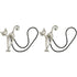 2 pcs Magnetic Curtain Tiebacks Magnetic Curtain Buckle Beautiful Cat Pattern Curtain Clip Curtain Accessories For Home