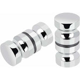 2 Pairs Stainless Steel Sliding Shower Door Knobs Glass Shower Door Handles For Bathroom Kitchen Home Office Hotel