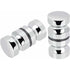 2 Pairs Stainless Steel Sliding Shower Door Knobs Glass Shower Door Handles For Bathroom Kitchen Home Office Hotel